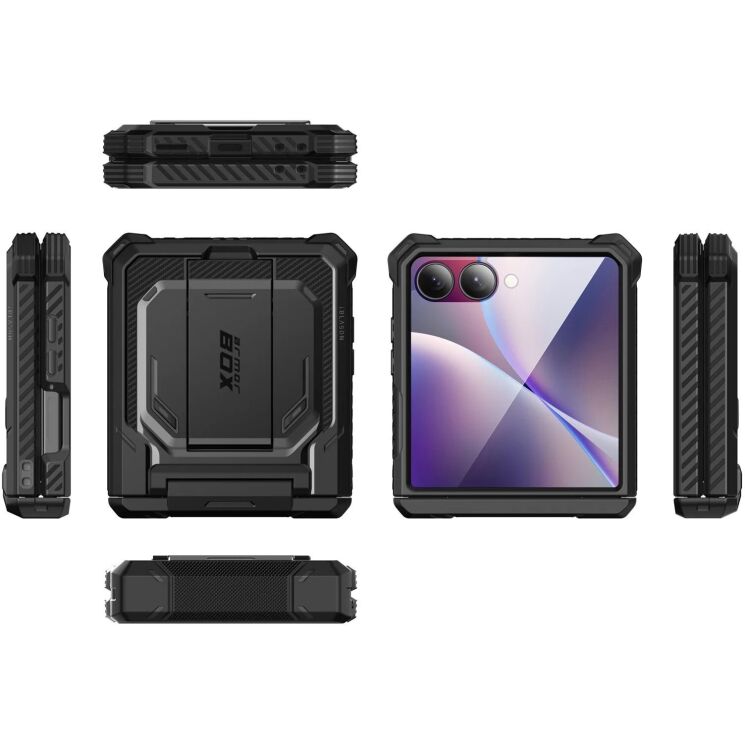 Захисний чохол i-Blason Armorbox by Supcase для Samsung Galaxy Flip 7 (843439158863) - Black: фото 6 з 15