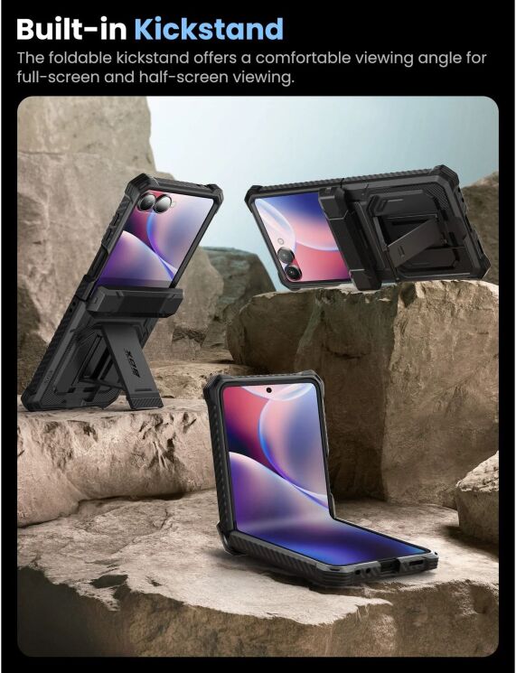 Захисний чохол i-Blason Armorbox by Supcase для Samsung Galaxy Flip 7 (843439158863) - Black: фото 9 з 15