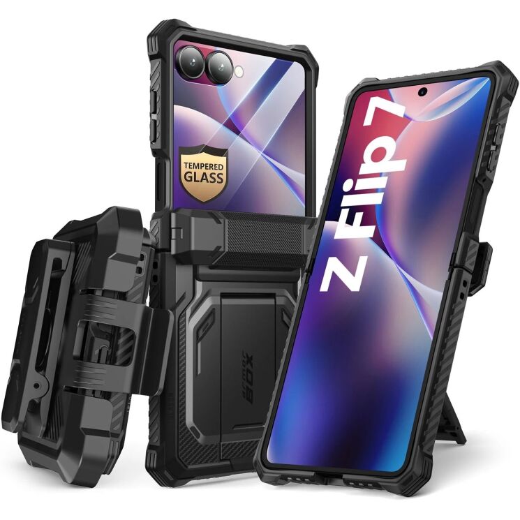 Захисний чохол i-Blason Armorbox by Supcase для Samsung Galaxy Flip 7 (843439158863) - Black: фото 2 з 15