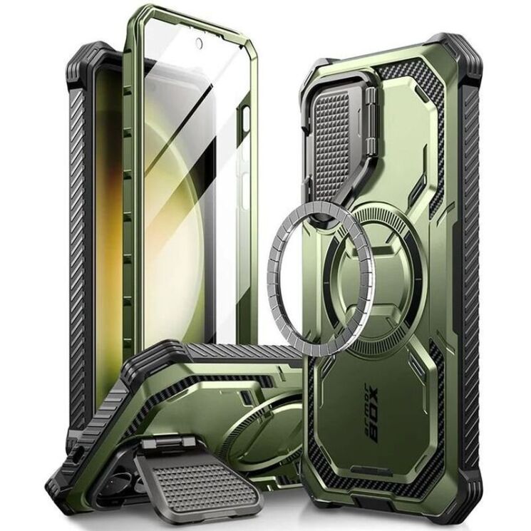 Защитный чехол i-Blason Armorbox Mag by Supcase для Samsung Galaxy S24 (S921) - Green: фото 1 из 11
