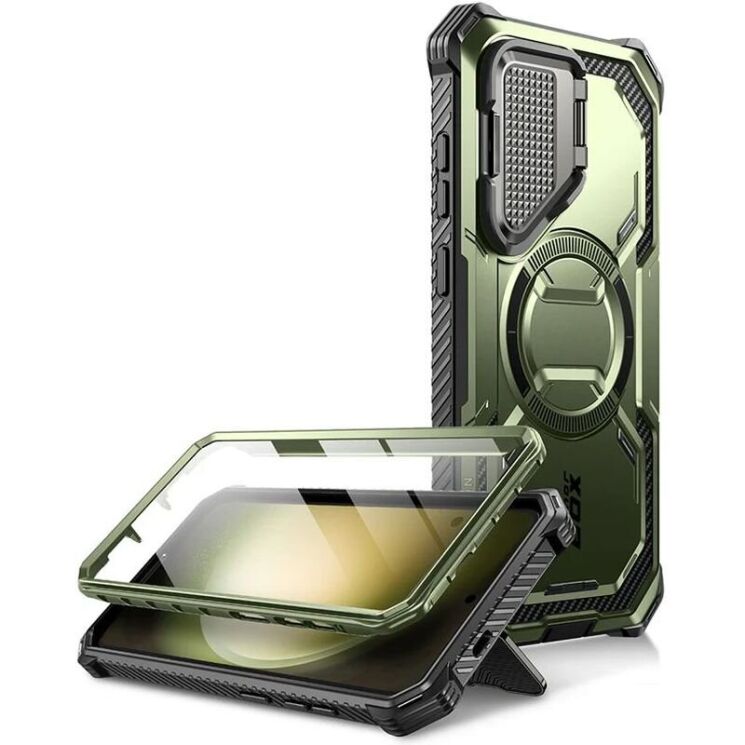 Защитный чехол i-Blason Armorbox Mag by Supcase для Samsung Galaxy S24 (S921) - Green: фото 3 из 11
