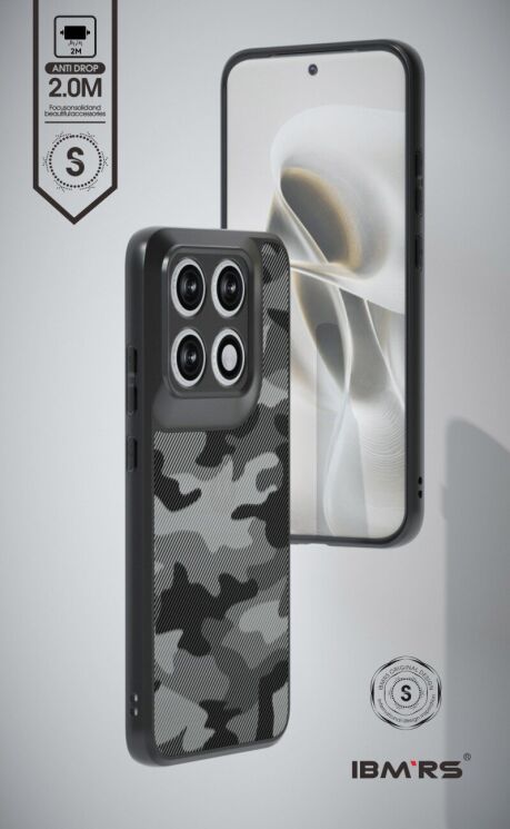 Защитный чехол IBMRS Military для Motorola Edge 70 Pro - Grid Camouflage: фото 2 из 7