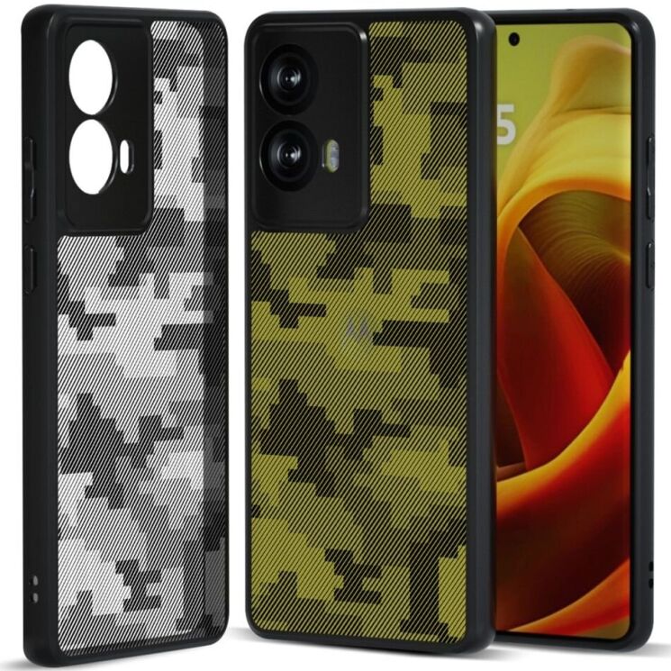 Захисний чохол IBMRS Military для Motorola Moto G85 - Grid Camouflage: фото 1 з 7