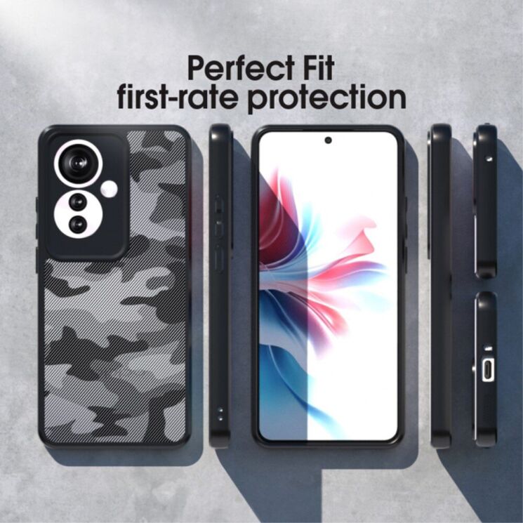 Захисний чохол IBMRS Military для OPPO Reno 11F - Grid Camouflage: фото 5 з 8