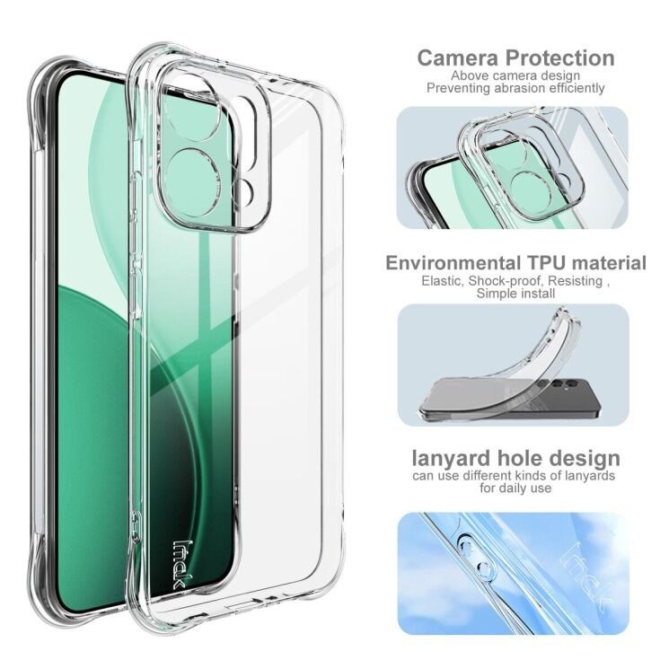 Захисний чохол IMAK Airbag MAX Case для OPPO Reno 14 5G - Transparent: фото 5 з 8