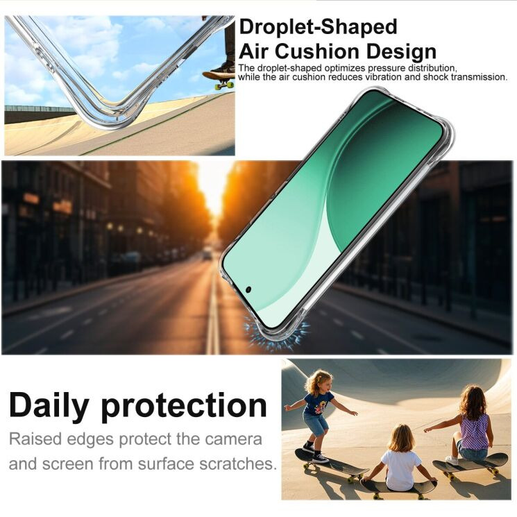 Захисний чохол IMAK Airbag MAX Case для OPPO Reno 14 5G - Transparent: фото 4 з 8