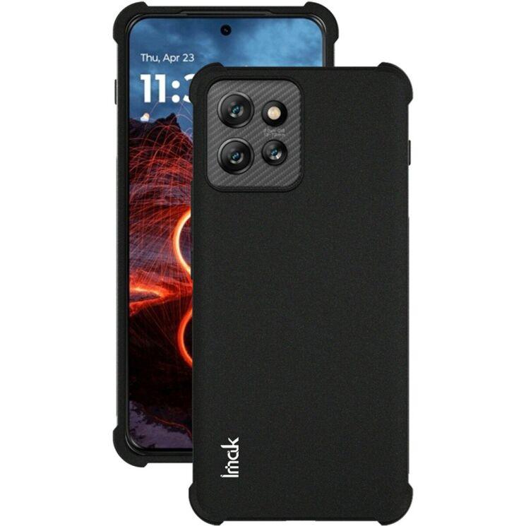 Защитный чехол IMAK Airbag Sand Case для Motorola ThinkPhone - Matte Black: фото 2 из 7
