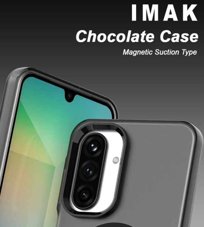 Защитный чехол IMAK Candy Series Magnetic для Samsung Galaxy A26 (A266) - Black: фото 7 из 8