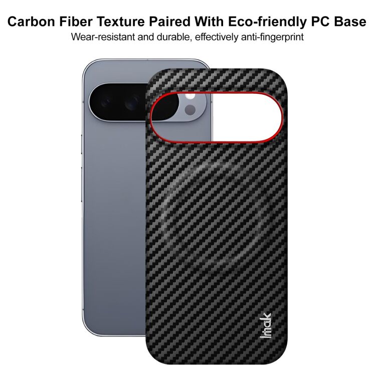 Защитный чехол IMAK Carbon Guard with MagSafe для Google Pixel 10 Pro XL - Carbon Fiber: фото 7 из 9