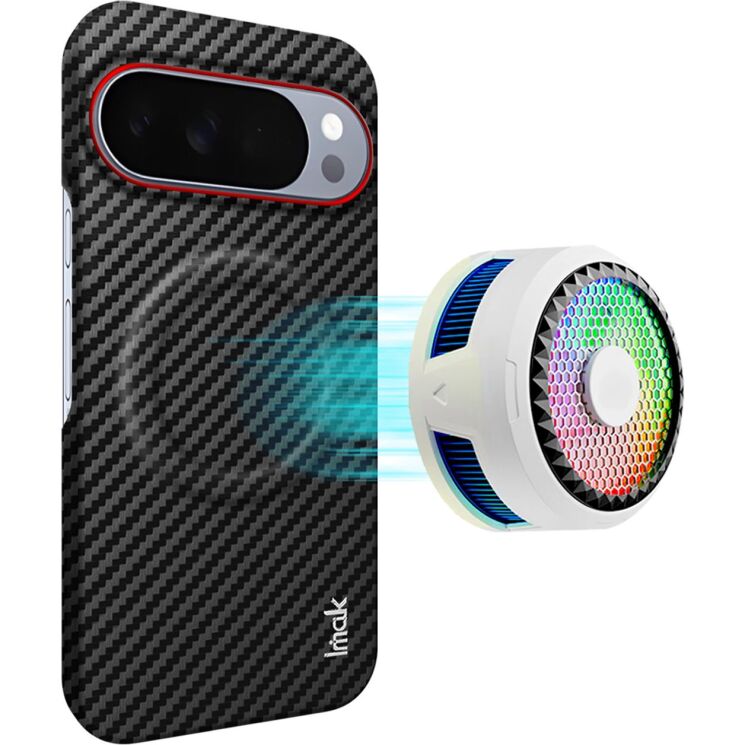 Защитный чехол IMAK Carbon Guard with MagSafe для Google Pixel 10 Pro XL - Carbon Fiber: фото 2 из 9