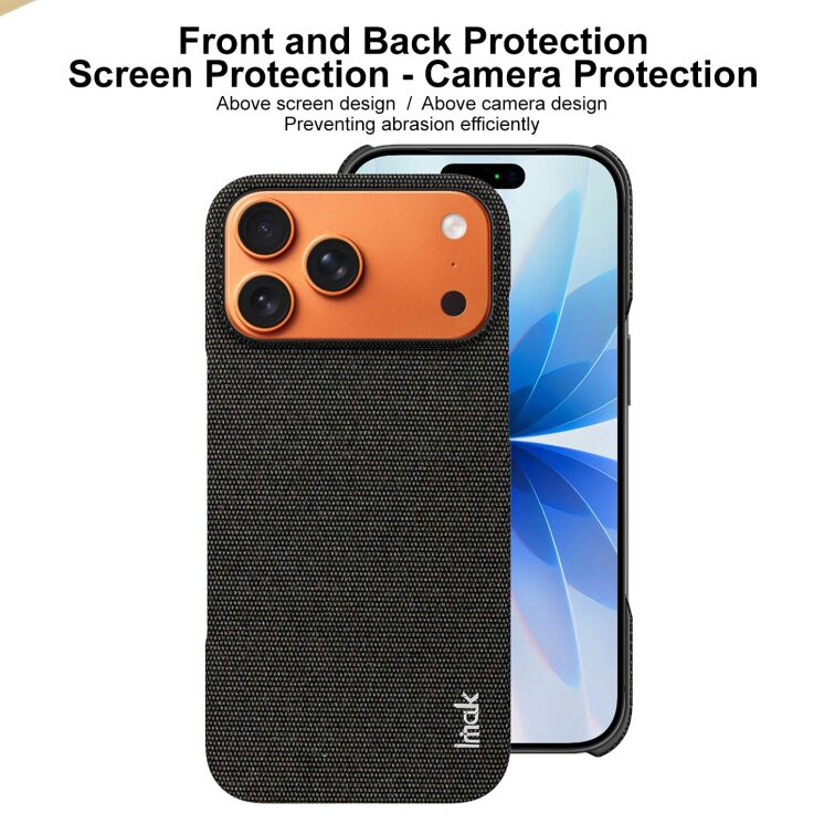 Защитный чехол IMAK Fabric Case для Apple iPhone 18 Pro Max / 17 Pro Max - Black: фото 8 из 9