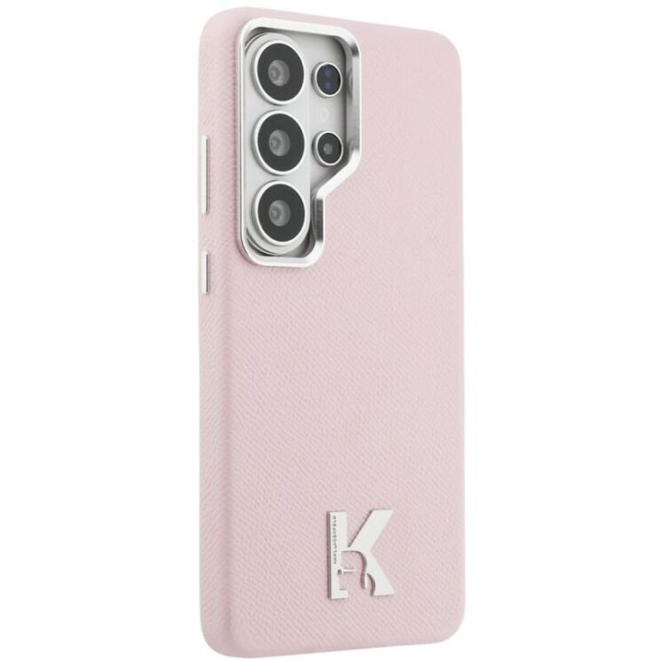 Захисний чохол Karl Lagerfeld K Metal Logo MagSafe для Samsung Galaxy S26 Ultra (S948) KLHMS26L5PGFKHGP - Pink: фото 3 з 8