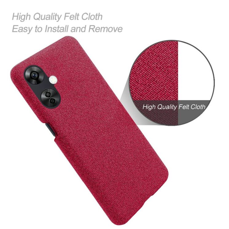 Защитный чехол KSQ Cloth Style для OnePlus Nord CE 3 Lite - Grey: фото 4 из 5