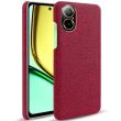 Защитный чехол KSQ Cloth Style для Realme C67 - Red (346207R)