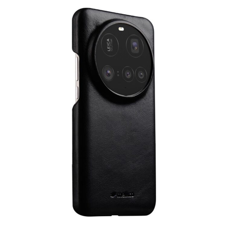 Защитный чехол MELKCO Leather Back Cover (with MagSafe Support) для Xiaomi 15 Ultra - Black: фото 1 из 2
