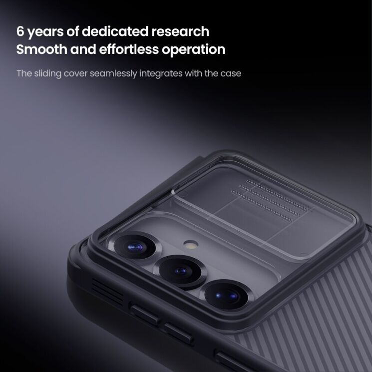 Захисний чохол NILLKIN CamShield Pro (Clear Version) для Samsung Galaxy A37 (A376) - Black (406022B) Захисний чохол NILLKIN CamShield Pro (Clear Version) для Samsung Galaxy A37 (A376) - Black: фото 8 з 17