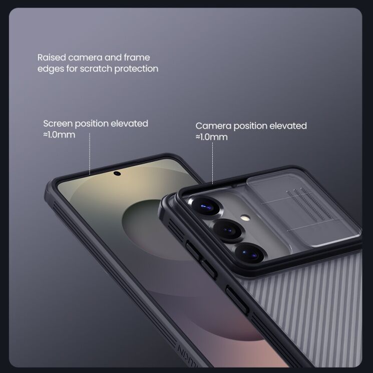 Захисний чохол NILLKIN CamShield Pro (Clear Version) для Samsung Galaxy A37 (A376) - Black (406022B) Захисний чохол NILLKIN CamShield Pro (Clear Version) для Samsung Galaxy A37 (A376) - Black: фото 11 з 17