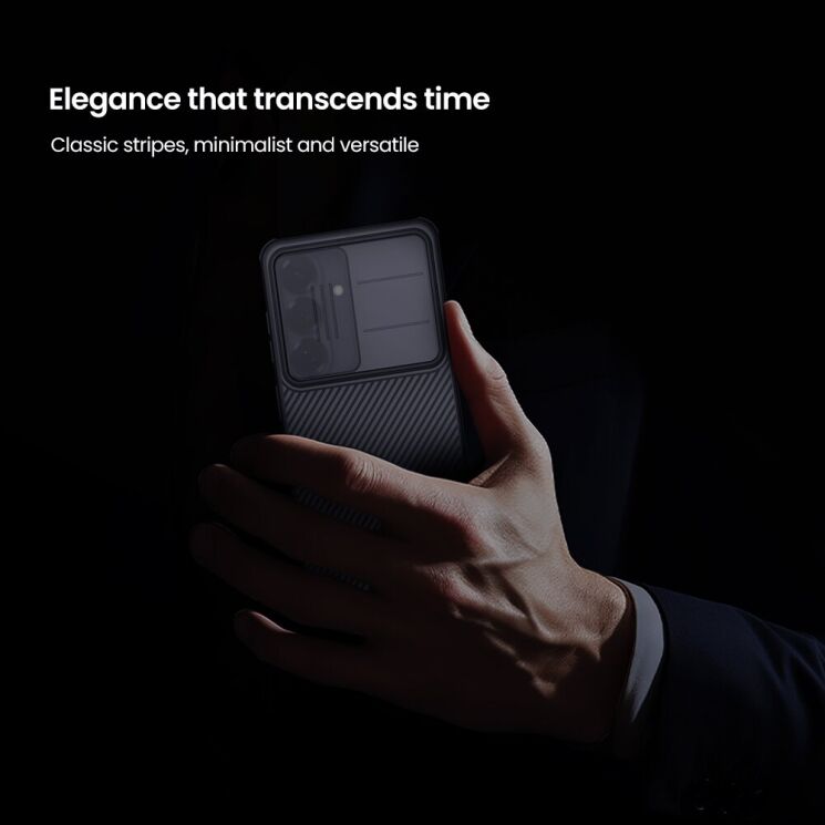 Защитный чехол NILLKIN CamShield Pro (Clear Version) для Samsung Galaxy S26 - Black: фото 12 из 17