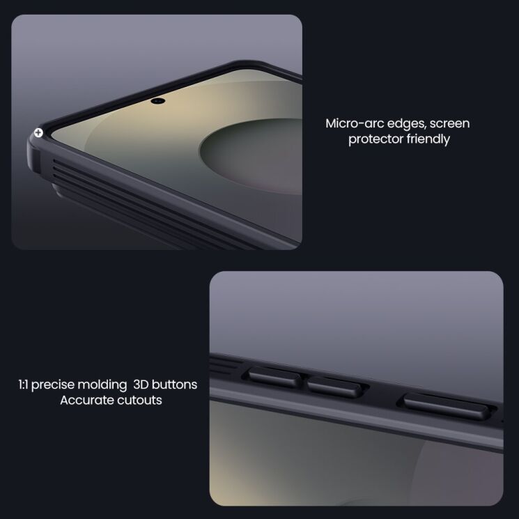 Защитный чехол NILLKIN CamShield Pro (Clear Version) для Samsung Galaxy S26 - Black: фото 14 из 17