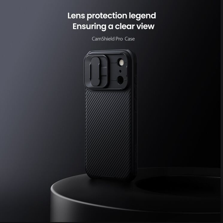 Защитный чехол NILLKIN CamShield Pro для Apple iPhone 17 Pro - Black: фото 5 из 18
