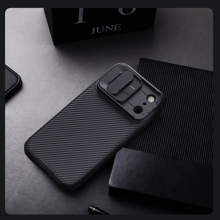 Защитный чехол NILLKIN CamShield Pro для Apple iPhone 17 Pro - Black: фото 14 из 18
