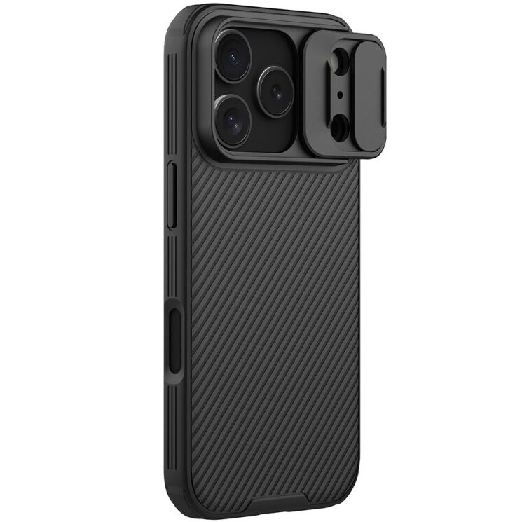 Защитный чехол NILLKIN CamShield Pro для Apple iPhone 17 Pro - Black: фото 1 из 18