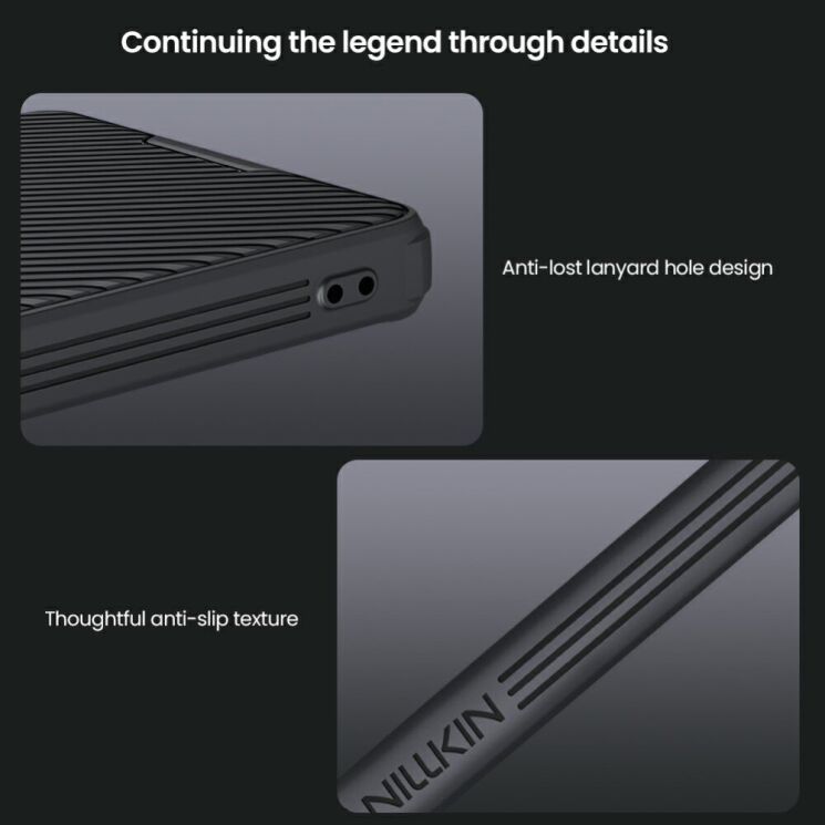 Защитный чехол NILLKIN CamShield Pro with Magnetic Attachment для Samsung Galaxy S25 Ultra (S938) - Black: фото 13 из 16