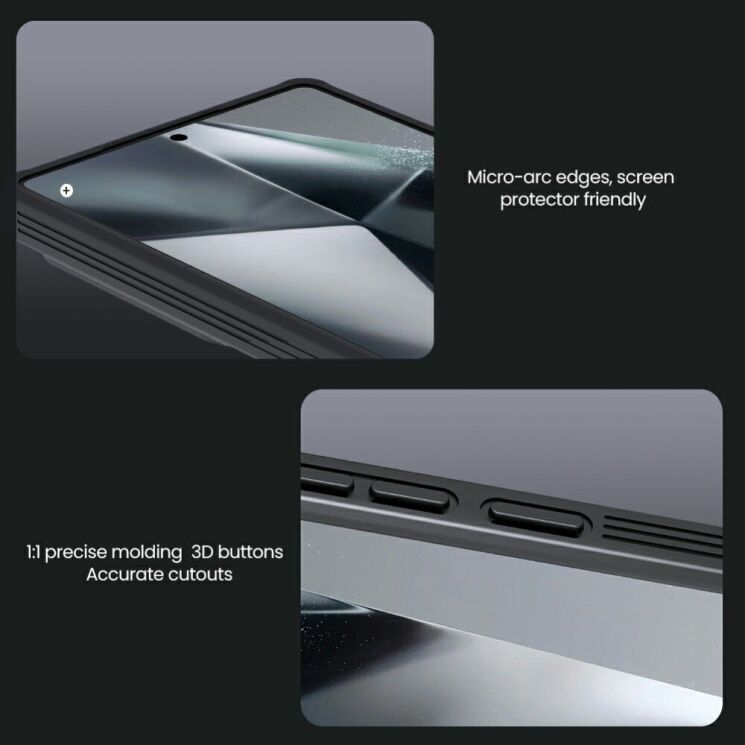 Защитный чехол NILLKIN CamShield Pro with Magnetic Attachment для Samsung Galaxy S25 Ultra (S938) - Black: фото 14 из 16