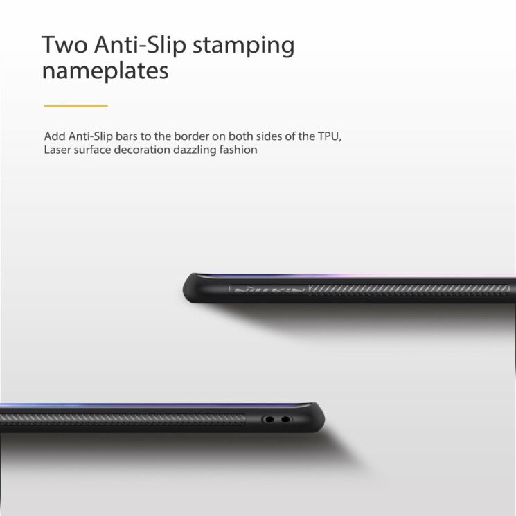 Захисний чохол NILLKIN Shiny Series для OnePlus 7 Pro - Black / Silver: фото 16 з 17