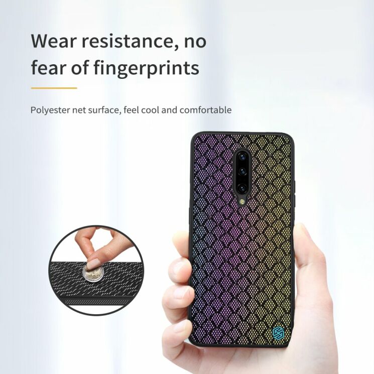 Захисний чохол NILLKIN Shiny Series для OnePlus 7 Pro - Black / Silver: фото 14 з 17