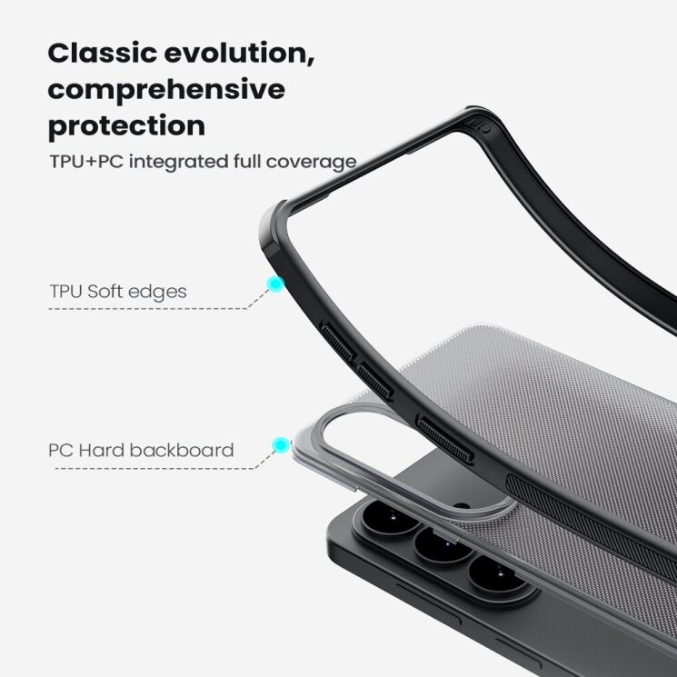 Захисний чохол NILLKIN Super Frosted Shield Pro для Samsung Galaxy A37 (A376) - Black: фото 9 з 14