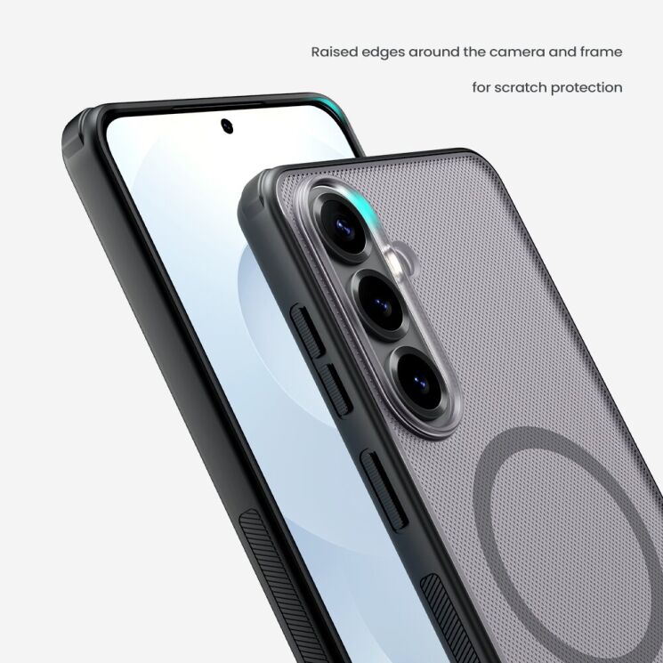 Защитный чехол NILLKIN Super Frosted Shield Pro Magnetic для Samsung Galaxy S26 FE - Transparent Black: фото 12 из 16