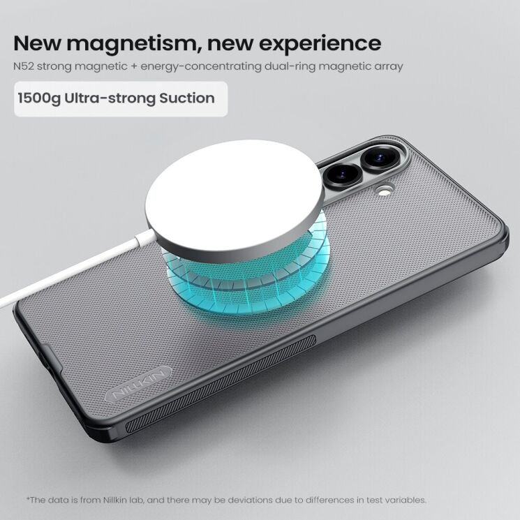 Защитный чехол NILLKIN Super Frosted Shield Pro Magnetic для Samsung Galaxy S26 FE - Transparent Black: фото 13 из 16