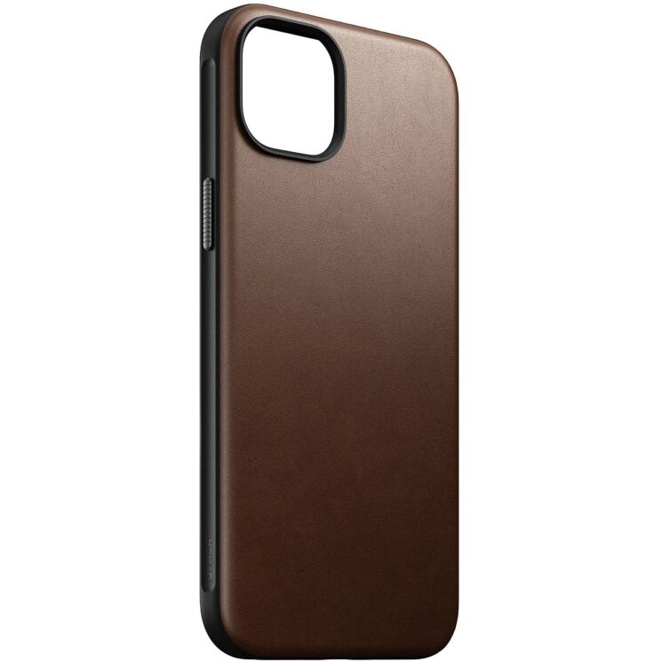 Защитный чехол Nomad Modern Leather Case для Apple iPhone 15 Plus - Brown: фото 5 из 17