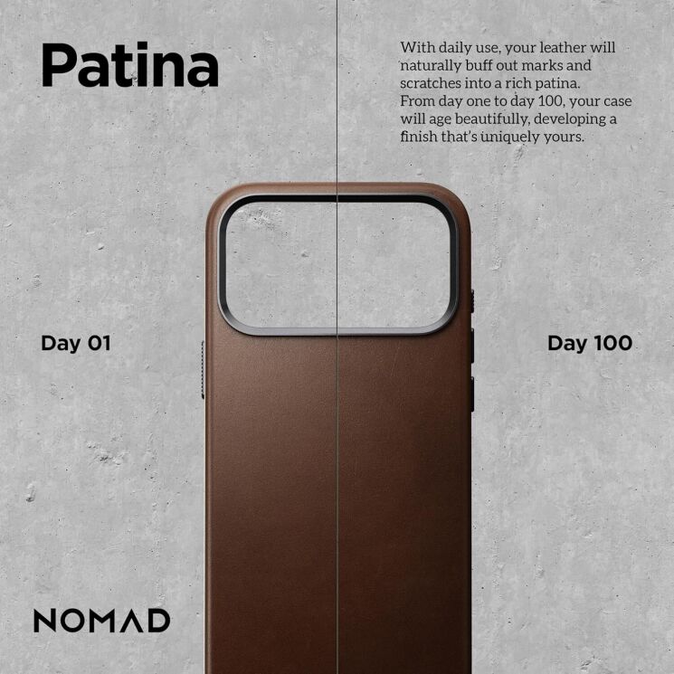 Захисний чохол Nomad Traditional Leather Case для iPhone 17 Pro Max (NM011888858) - English Tan (411123LZ) Захисний чохол Nomad Traditional Leather Case для iPhone 17 Pro Max (NM011888858) - English Tan: фото 10 з 15