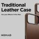 Захисний чохол Nomad Traditional Leather Case для iPhone 17 Pro Max (NM011888858) - English Tan (411123LZ). Фото 8 з 15