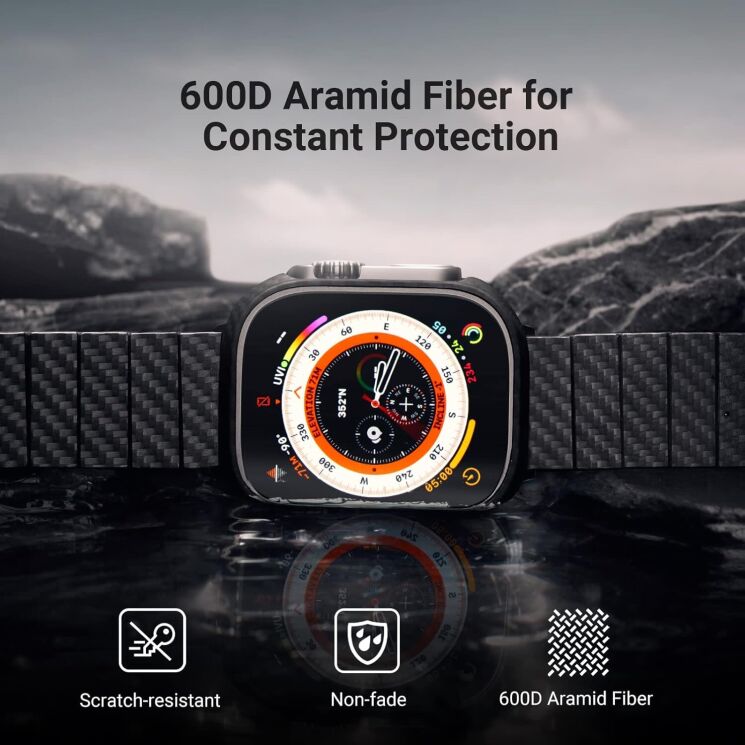 Захисний чохол Pitaka Air (FW) для Apple Watch Ultra / Ultra 2 / Ultra 3 (49mm) AWU2401 - Sunset (304647O) Захисний чохол Pitaka Air (FW) для Apple Watch Ultra / Ultra 2 / Ultra 3 (49mm) AWU2401 - Sunset: фото 5 з 11