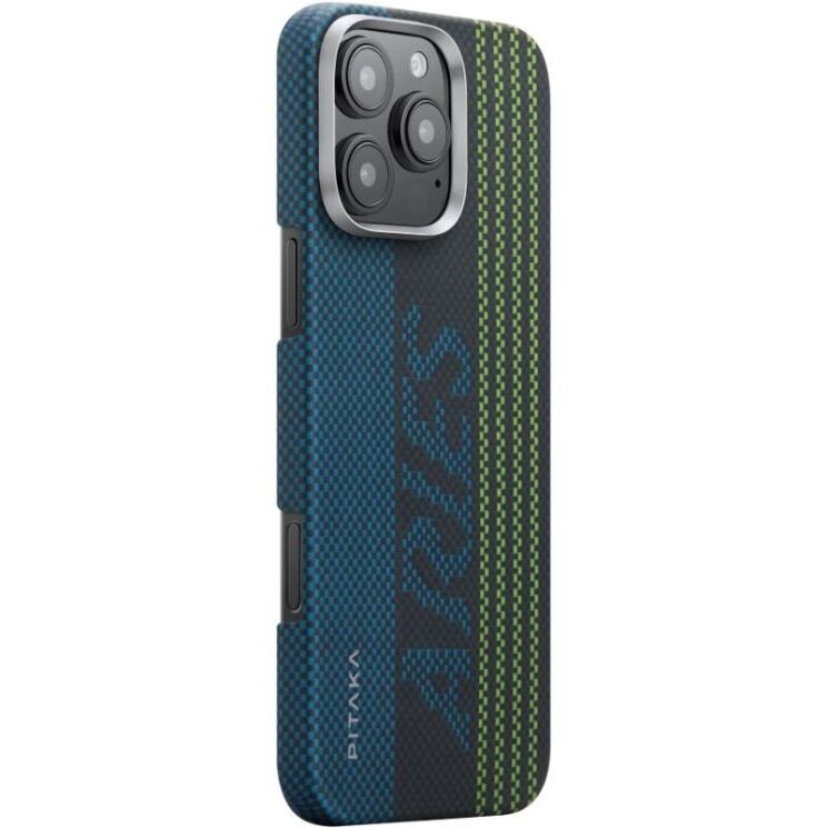 Защитный чехол Pitaka Tactile Woven Case Aries для Apple iPhone 16 Pro Max (KI1601CRP) - Credit Card: фото 3 из 11