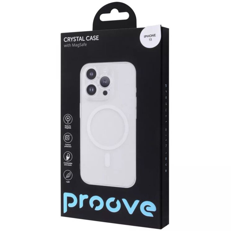 Защитный чехол Proove Crystal Case with MagSafe для Apple iPhone 13 - Transparent: фото 2 из 5