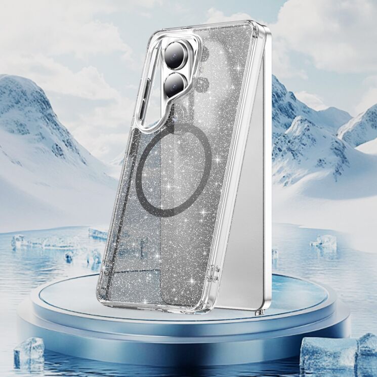 Защитный чехол Reframe Glitter Magnetic Case для Samsung Galaxy S26 Ultra (S948) - Pink: фото 2 из 9