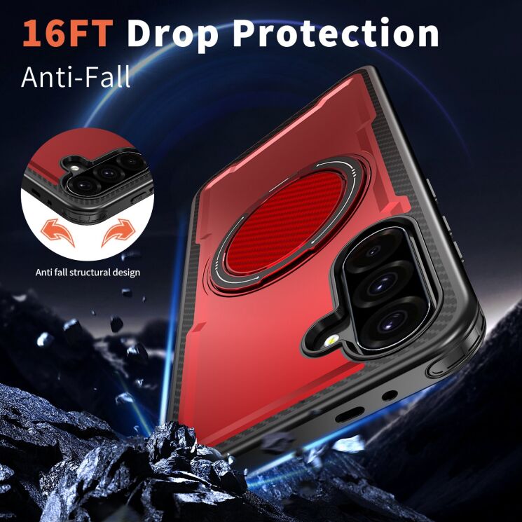 Захисний чохол Reframe Grip MagSafe для Samsung Galaxy A56 (A566) - Black: фото 3 з 6