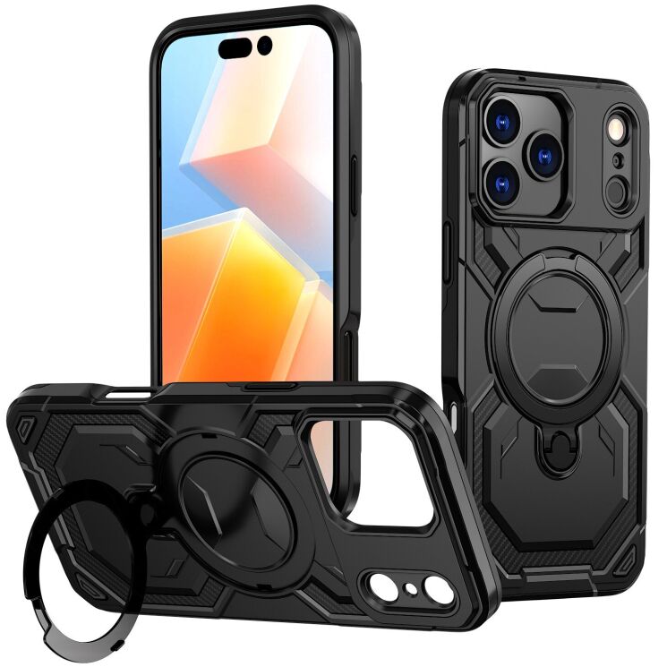 Захисний чохол Reframe Hybrid Magnetic для iPhone 17 Pro - Black: фото 1 з 7