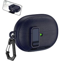 Защитный чехол Reframe Leather Texture для Huawei FreeBuds Pro 5 - Dark Blue: фото 1 из 8