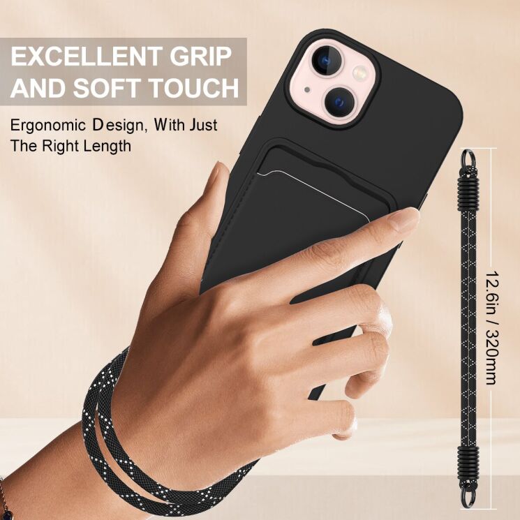 Захисний чохол Reframe Silicone Holder для Apple iPhone 13 / iPhone 14 - Black: фото 3 з 7