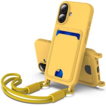 Захисний чохол Reframe Silicone Holder для Apple iPhone 16 - Yellow: фото 1 з 7