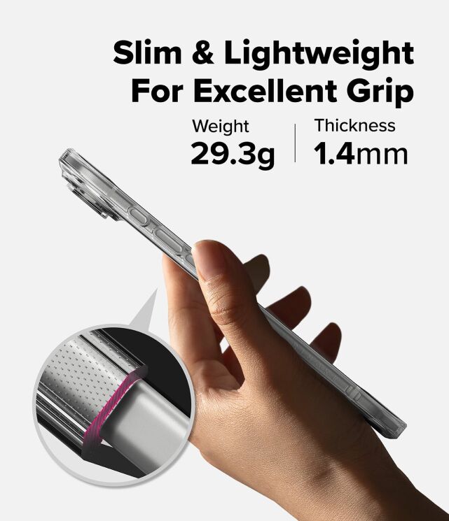 Защитный чехол Ringke Fusion для iPhone Air (8800328811911) - Clear: фото 7 из 13