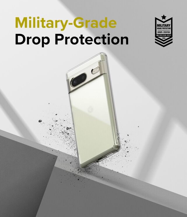 Защитный чехол Ringke Fusion для Google Pixel 7 (8809881267531) - Matte Clear: фото 6 из 13