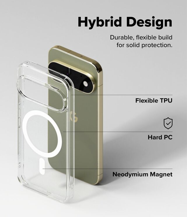 Защитный чехол Ringke Fusion Magnetic для Google Pixel 11 Pro (8800380461055) - Clear: фото 10 из 16
