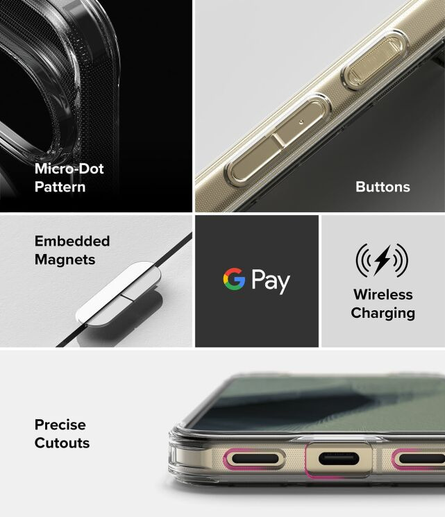 Защитный чехол Ringke Fusion Magnetic для Google Pixel 11 Pro (8800380461055) - Clear: фото 14 из 16
