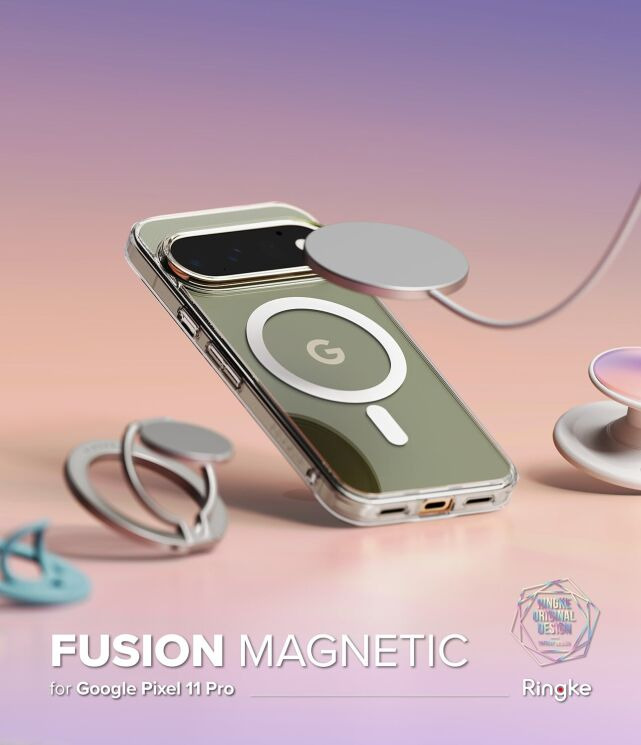 Защитный чехол Ringke Fusion Magnetic для Google Pixel 11 Pro (8800380461055) - Clear: фото 2 из 16